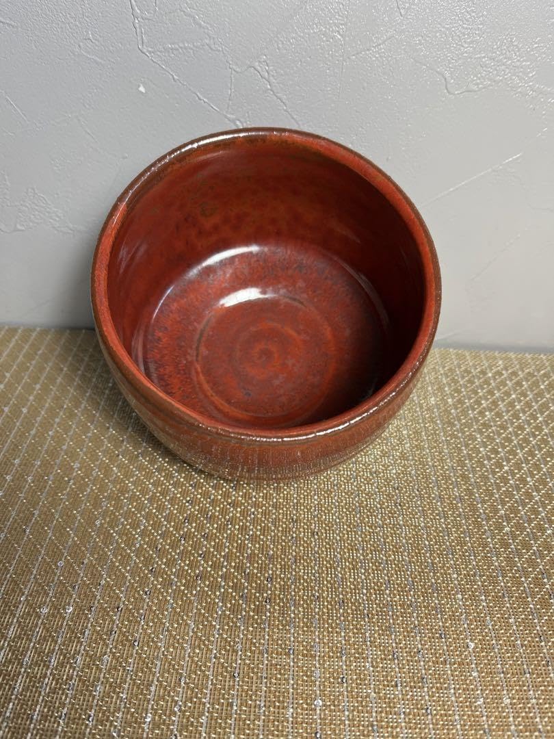 Amazon | 茶道具織部焼 抹茶茶碗赤織部抹茶茶碗 共箱 茶器 | ノー